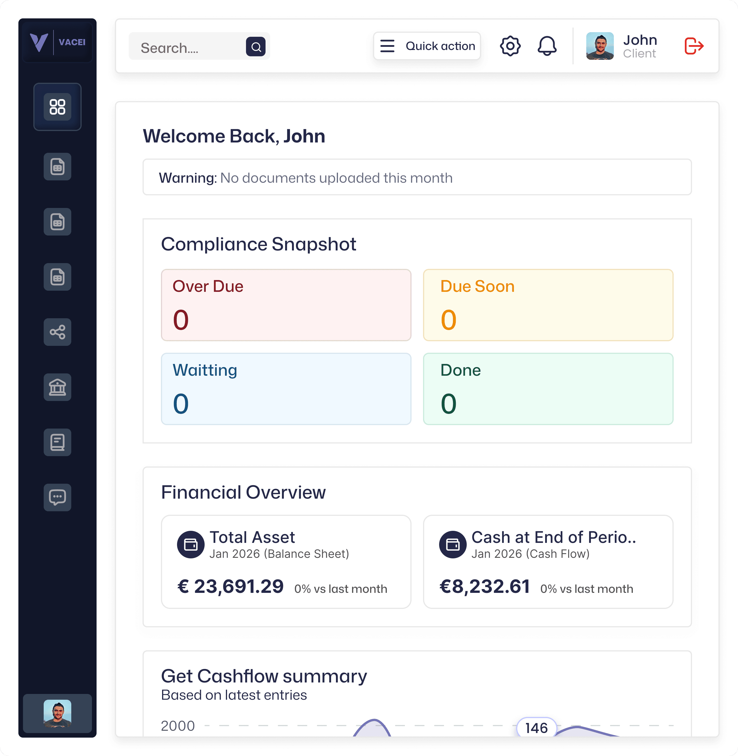 Client Portal Dashboard